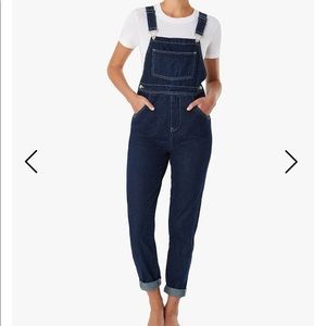 WE WORE WHAT - Dark Wash Denim Overalls -Worn Once